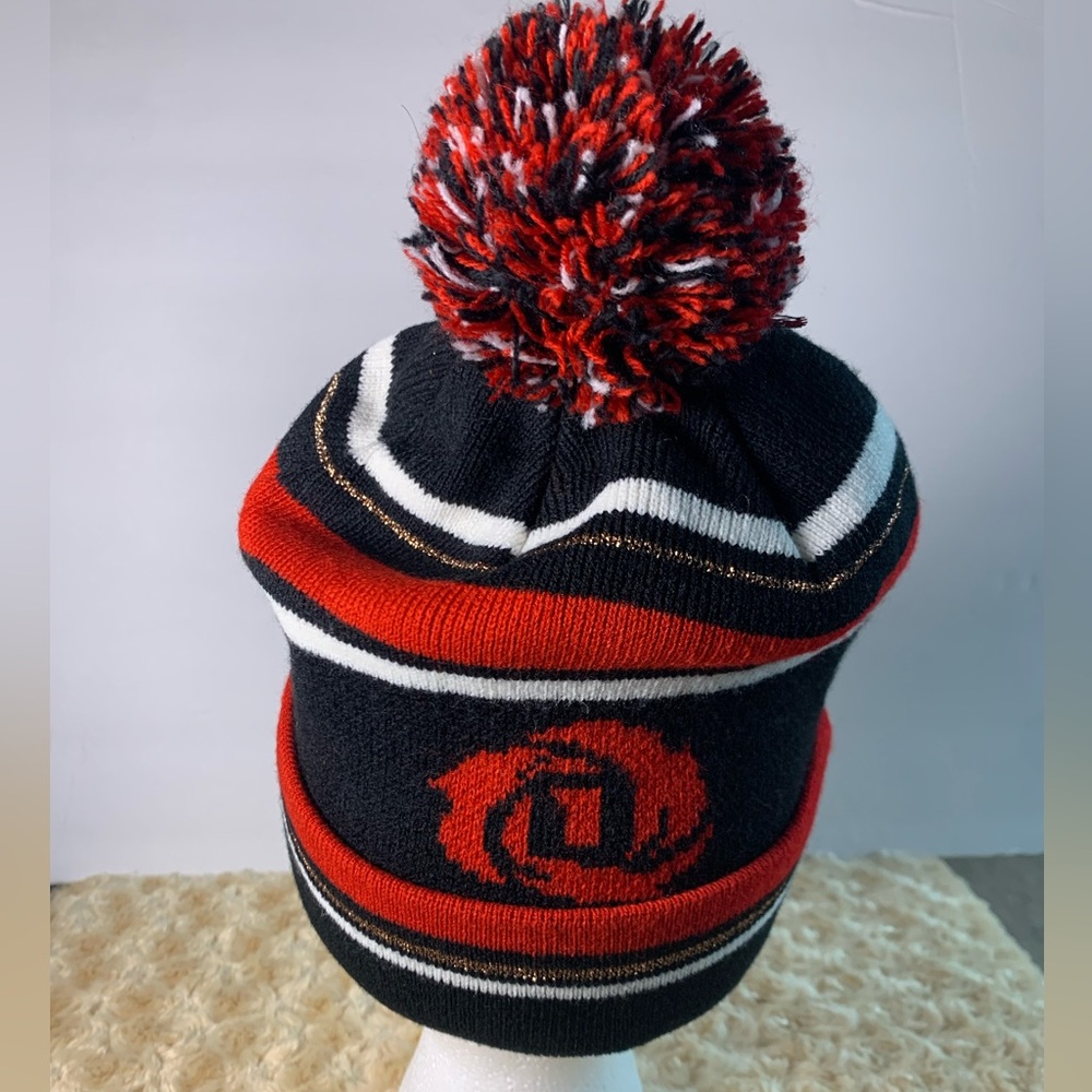 ADIDAS Derrick Rose Logo Knit Cuff Pom Beanie Hat O/S - Picture 4 of 5